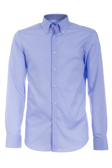 Shirt Canottieri Portofino 105 slim fit Man light blue