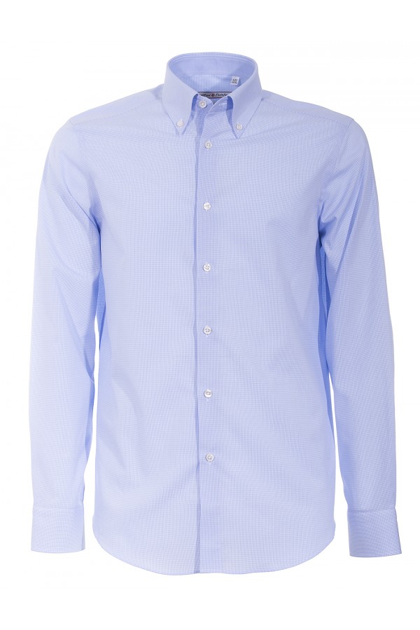 Chemise Canottieri Portofino 022 slim fit Homme bleu clair