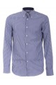 Camicia Canottieri Portofino 021 slim fit Uomo blu-bianco