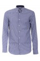Shirt Canottieri Portofino 021 slim fit Man blue-white