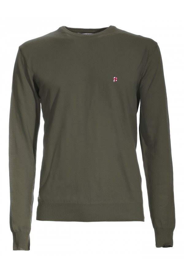 Pull-over Canottieri Portofino Croce col rond Homme vert