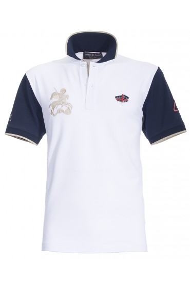 Polo Canottieri Portofino 120 Gold 4 Man white