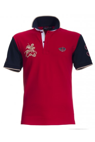 Polo Canottieri Portofino 120 Gold 3 Uomo rosso