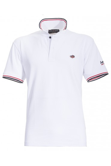 Polo Canottieri Portofino 100 Logo Homme blanc