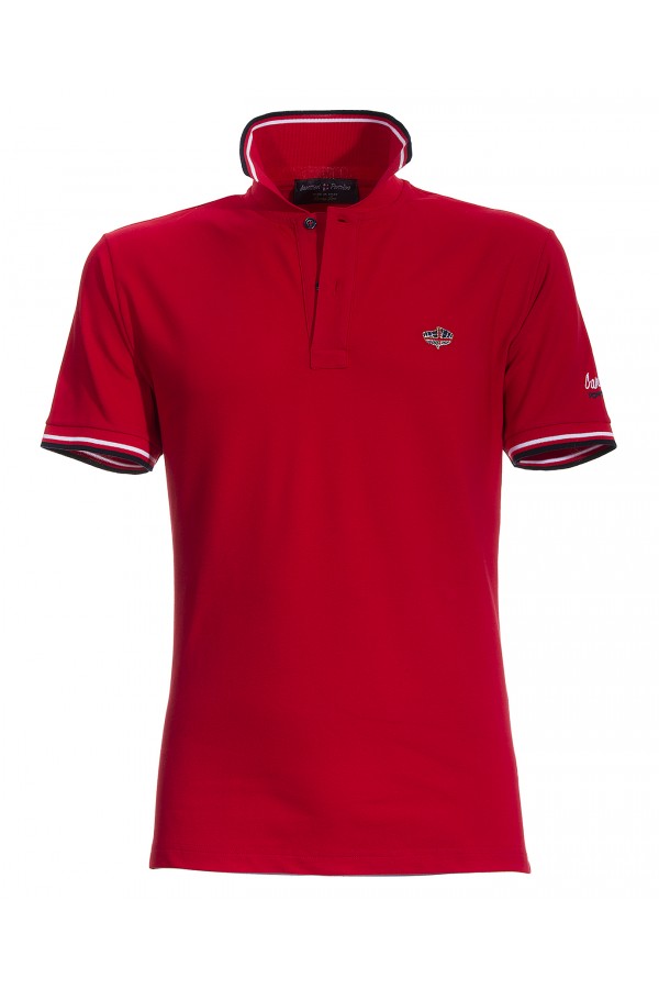 Polo Canottieri Portofino 100 Logo Homme rouge