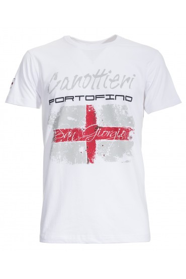 T-shirt Canottieri Portofino Genova Uomo bianco