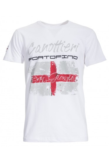 T-shirt Canottieri Portofino Genova Uomo bianco