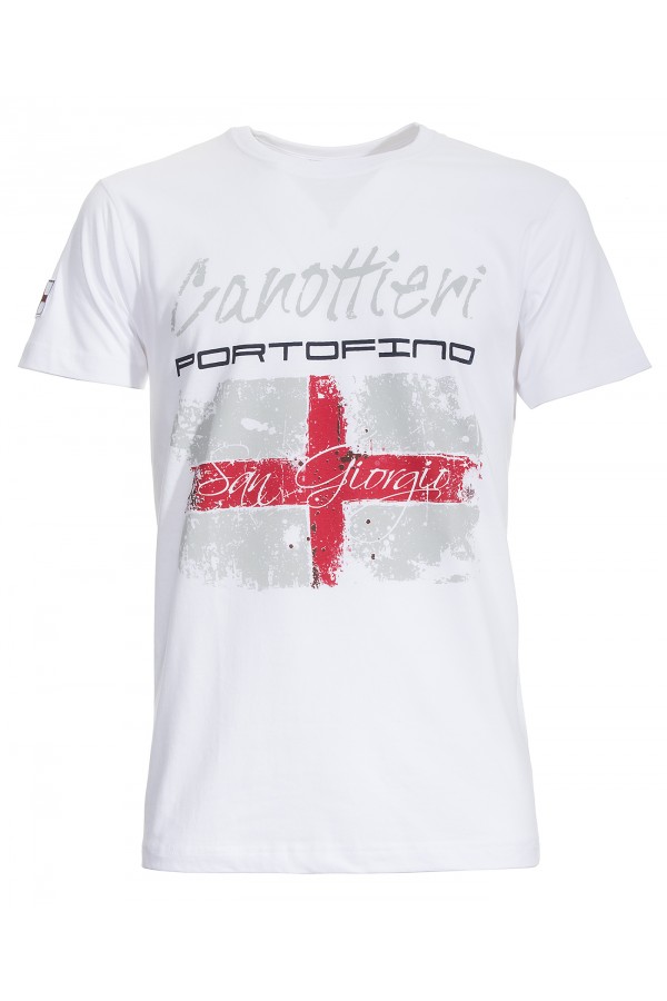 T-shirt Canottieri Portofino Genova Uomo bianco