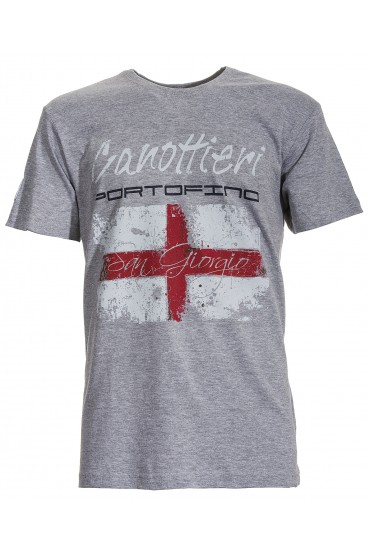 T-shirt Canottieri Portofino Genova Homme gris