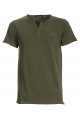 T-shirt Canottieri Portofino with buttons Man green