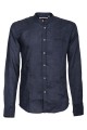 Shirt Canottieri Portofino Korean neck Man blue