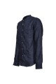 Chemise Canottieri Portofino col mandarin Homme bleu