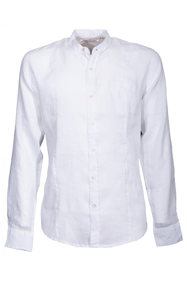 Camicia Canottieri Portofino alla coreana Uomo bianco