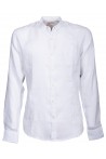 Chemise Canottieri Portofino col mandarin avec logo Homme blanc