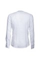 Camicia Canottieri Portofino alla coreana con logo Uomo bianco