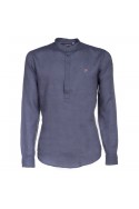 Canottieri Portofino Rowing Shirt lino blue denim 