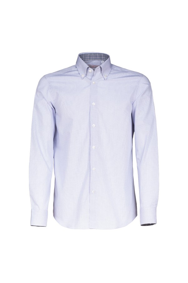 Camicia Canottieri Portofino D60 bianco-azzurro-blu quadro