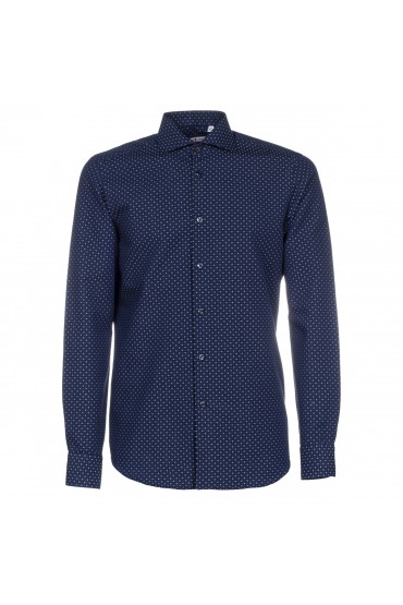 Camicia Canottieri Portofino B97 blu notte-bianco fantasia