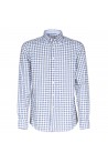 Camicia Canottirti Portofino D58 bianco-azzurro quadro