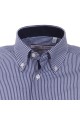 Shirt Canottieri Portofino 021 slim fit Man blue-white